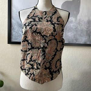 Harolds Paisley Bandana Crop Top Size 6